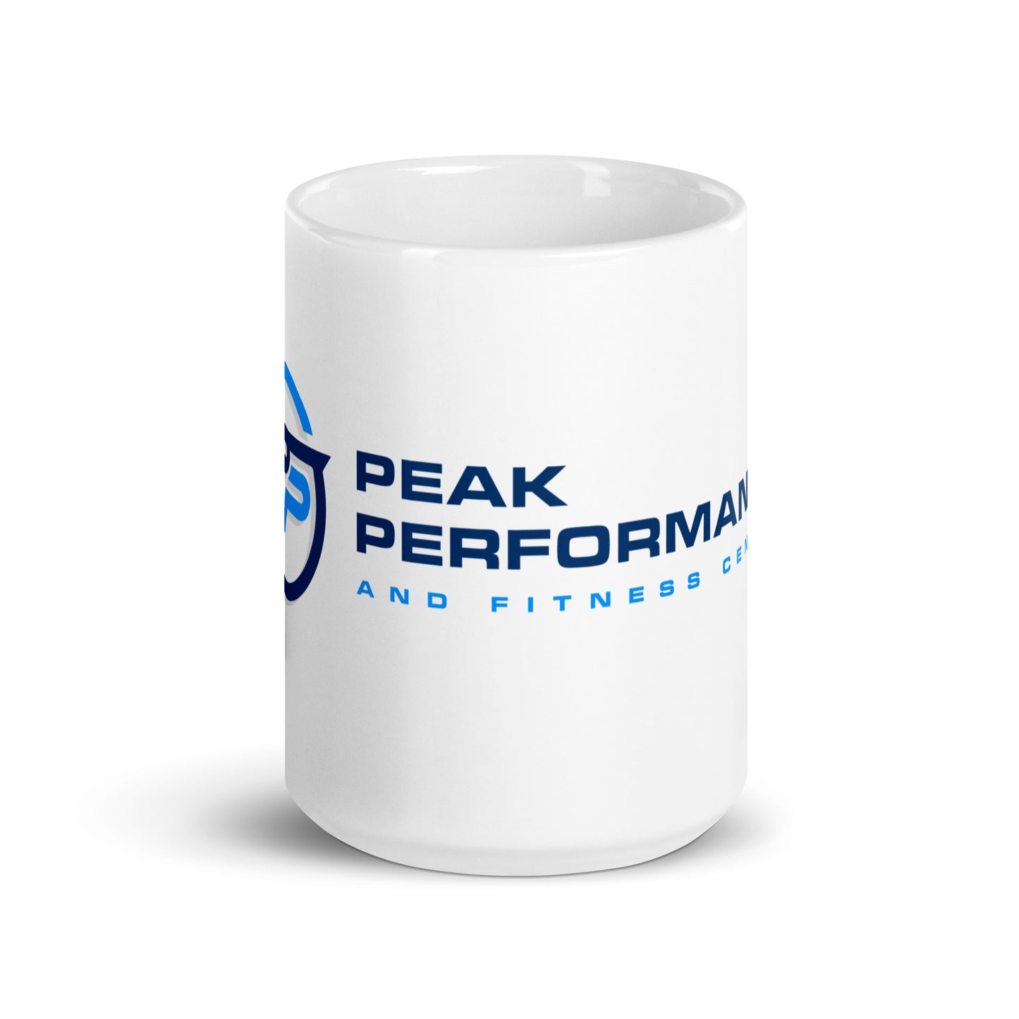 White glossy coffee mug