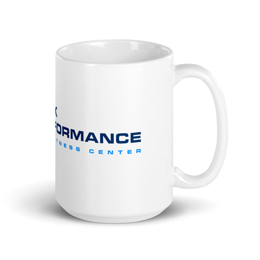 White glossy coffee mug