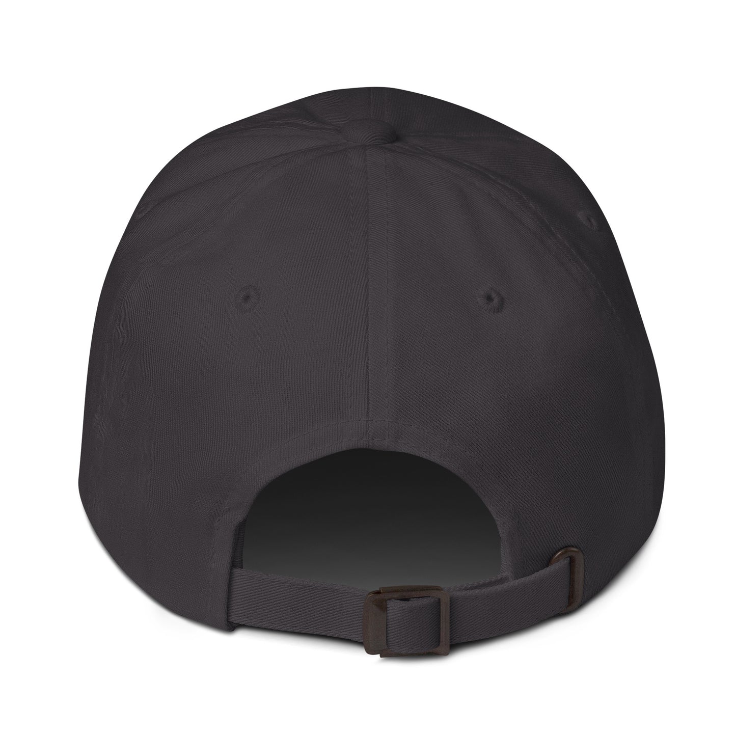 Dad hat grey with white logo