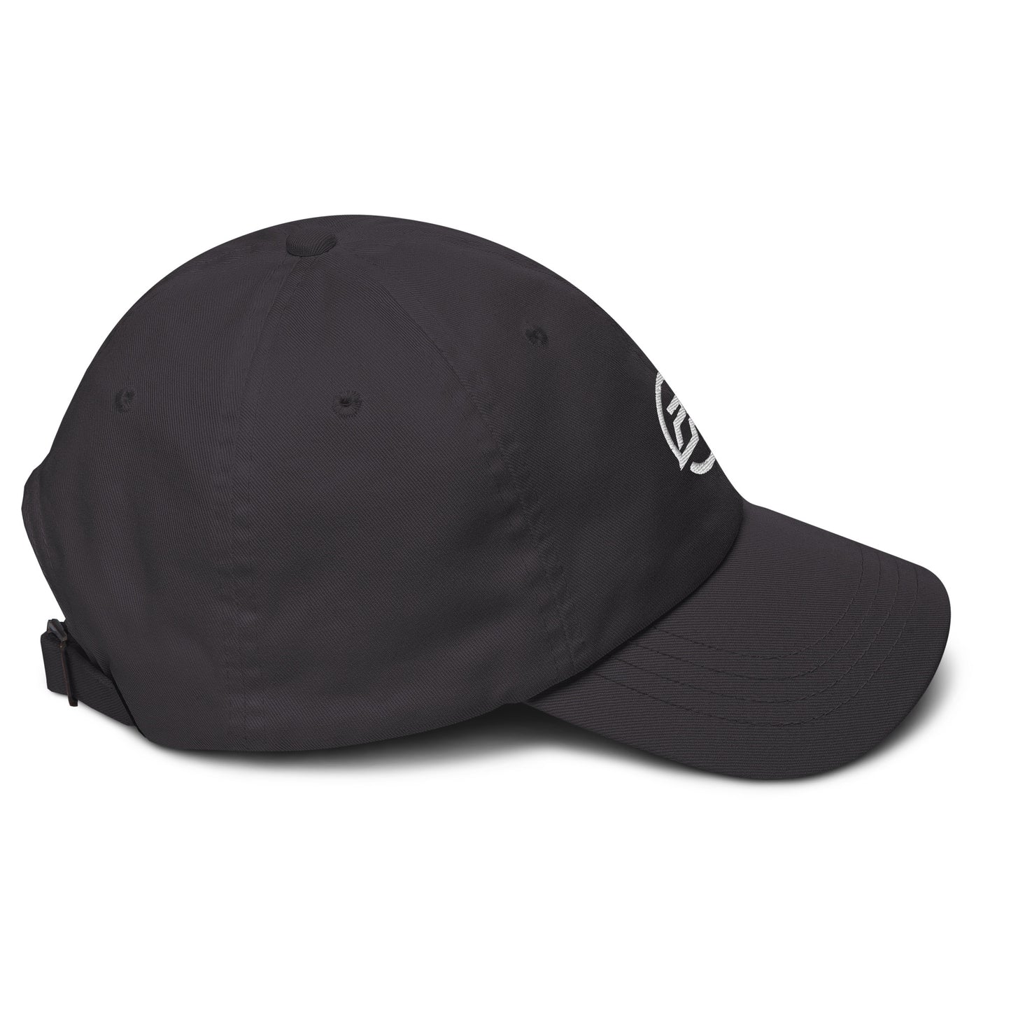 Dad hat grey with white logo